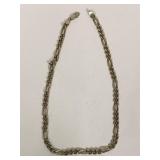 Sterling Silver Italian Chain Necklace Elegant Jewelry