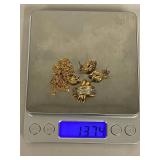 Elegant Sterling Silver Gold Plated Jewelry Set incl Emeralds