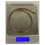 Elegant Milor Italy Sterling Silver Gold Finish Necklace