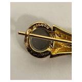 Sterling Silver 925 Brooch and Earrings Set