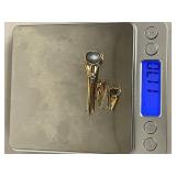 Sterling Silver 925 Brooch and Earrings Set