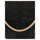 Sterling Silver Braided Chain Necklace Elegant Design