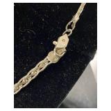 Sterling Silver Braided Chain Necklace Elegant Design