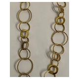 Elegant Sterling Silver Interlocked Ring Necklace Jewellery