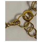 Elegant Sterling Silver Interlocked Ring Necklace Jewellery