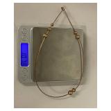 Sterling Silver Bead Necklace Sleek Design 925