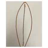 Sterling Silver Twisted Chain Necklace & Bracelet Elegant