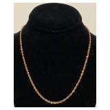 Sterling Silver Twisted Chain Necklace & Bracelet Elegant