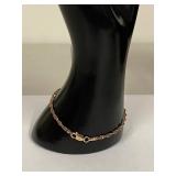 Sterling Silver Twisted Chain Necklace & Bracelet Elegant