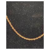 Sterling Silver Twisted Chain Necklace & Bracelet Elegant