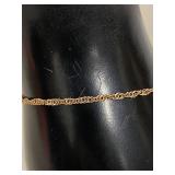 Sterling Silver Twisted Chain Necklace & Bracelet Elegant