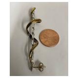 Spiral Sterling Silver and Gold-Tone Earrings