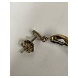 Spiral Sterling Silver and Gold-Tone Earrings