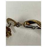 Spiral Sterling Silver and Gold-Tone Earrings