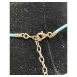 Elegant Sterling Silver Turquoise Necklace & Ring Set