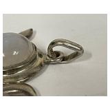 Sterling Silver Moon Phase Pendant Moonstone