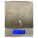 Sterling Silver Moon Phase Pendant Moonstone