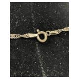 Sterling Silver Reversible Pendant on Chain - Marcasite, MOP & Onyx