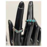 Sterling Silver Native American Style Jewelry Lot