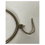 Vintage Sterling Silver Dangle Hoop Earrings