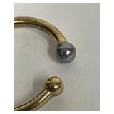 Sterling Silver 925 Mixed Metal Hoop Earrings