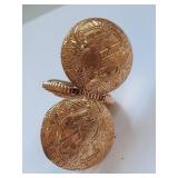 American Waltham Pocket Watch Gold Filled Engraved Antique - Ticking, No Guarantee to Keep Time