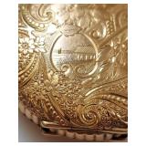 American Waltham Pocket Watch Gold Filled Engraved Antique - Ticking, No Guarantee to Keep Time