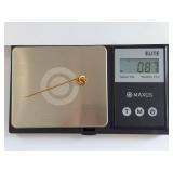Vintage 14k Gold Knot Design Stick Pin