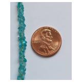 18k Gold and Apatite Bead Necklace