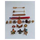Pins, Military and Vintage Scout & Award Lapel Pins Collection