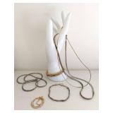 Mixed Metals, Sterling Silver & Gold Vermeil Jewelry Lot