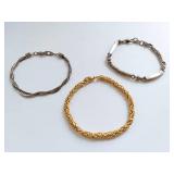 Mixed Metals, Sterling Silver & Gold Vermeil Jewelry Lot