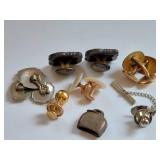 Vintage Cufflinks and Tie Pins Collection Set