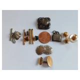 Vintage Cufflinks and Tie Pins Collection Set