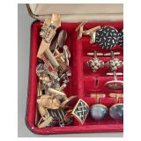 Vintage Cufflinks, Tie Clips & Bow Ties Set