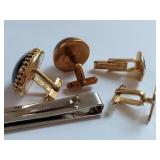 Vintage Cufflinks, Tie Clips & Bow Ties Set