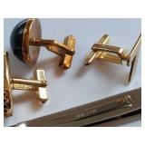Vintage Cufflinks, Tie Clips & Bow Ties Set
