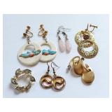 Large Vintage Jewelry Collection: Brooches, Rings, Earrings