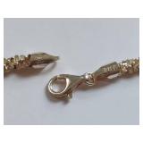 Sterling Silver Necklace with Crystal Pendant