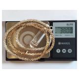 Sterling Silver Necklace with Crystal Pendant