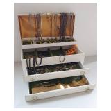 Vintage Jewelry Box with Assorted Costume Jewelry