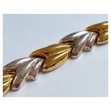 Milor Italy Sterling Silver Bracelet with Gold