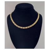 Elegant Greek Key Design Sterling Silver Necklace