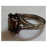 Vintage Sterling Silver Ring with Gemstone