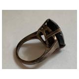 Vintage Sterling Silver Smoky Quartz Ring