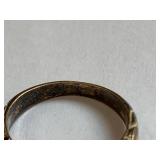 Vintage Sterling Silver Ring, Blue Gem