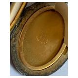 Vintage Sterling Silver Floral Locket Pendant