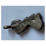 LB Navajo Sterling Silver Pendant Leaf and Floral