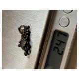 LB Navajo Sterling Silver Pendant Leaf and Floral