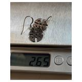 Sterling Silver Celtic Cross Earrings 925 Unique Design